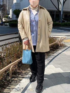 「yuw（ユウ）のアイテム（その他アウター）」を使った、agiさん（レディース・163cm）の春コーディネート