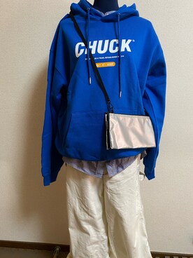 「CHUCK（チャック）のアイテム」を使った、agiさん（レディース・163cm）の春コーディネート