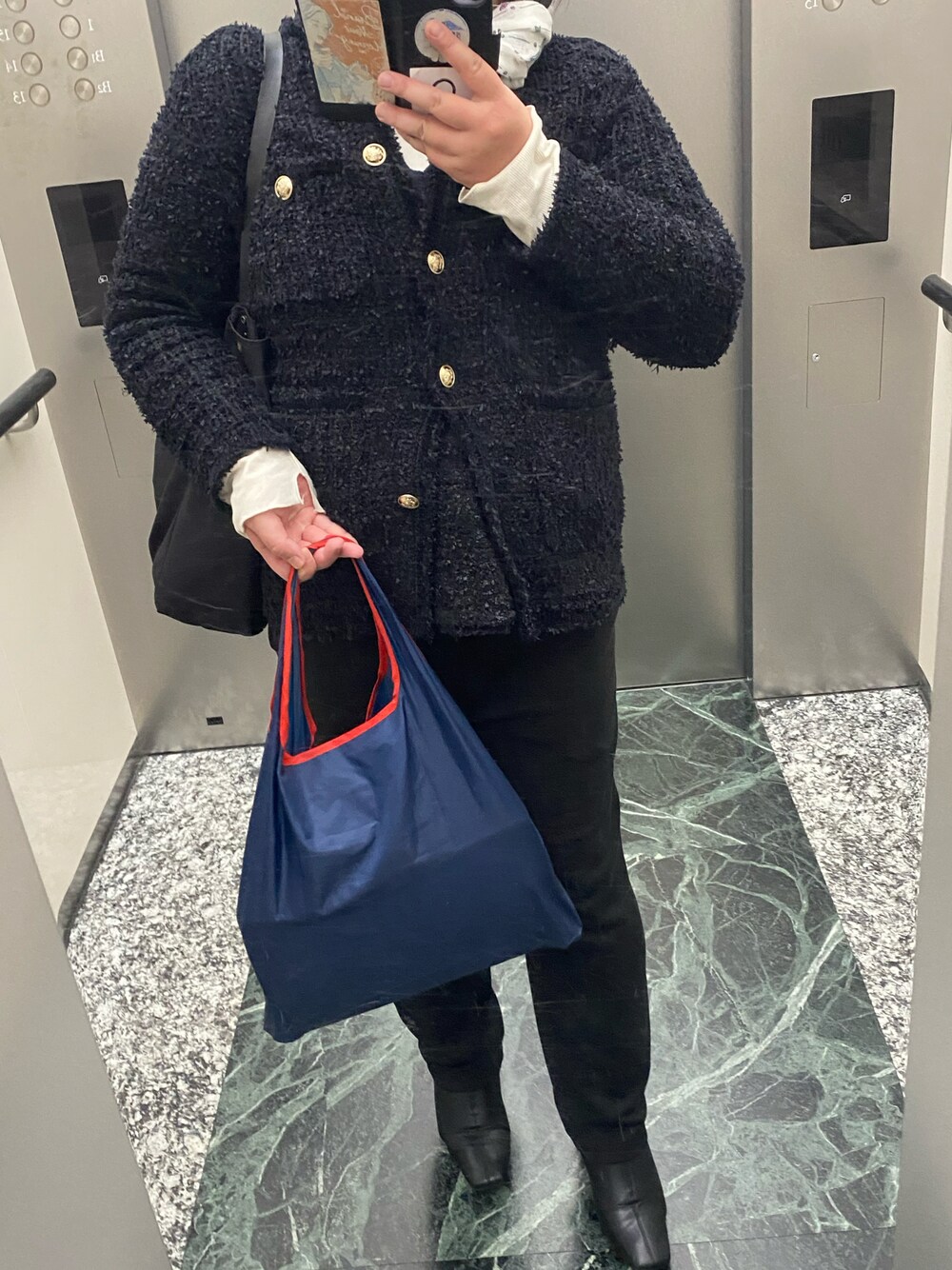 23AW UNITED ARROWS ツイード　モールバイピングカーディガン UNITED ARROWS ホワイトツイードカーディガン 23AW UNITED ARROWS