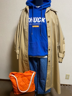 「CHUCK（チャック）のアイテム」を使った、agiさん（レディース・163cm）の春コーディネート