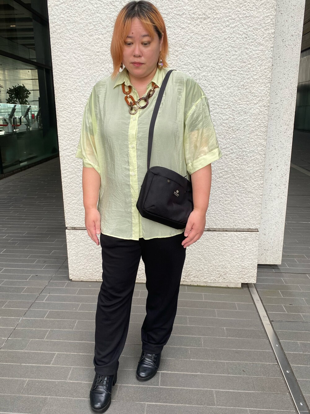 ouu様　スウェットパンツ+シアーシャツ スウェットパンツ、シアーシャツ（長袖）」の着用コーディネート