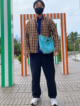 「NECESSARY or UNNECESSARY（ネセサリーオアアンネセサリー）のアイテム（ジャケット/アウター）」を使った、agiさん（メンズ・178cm）の秋コーディネート