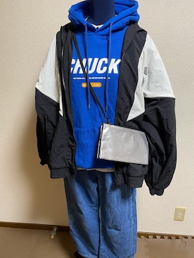 「CHUCK（チャック）のアイテム」を使った、agiさん（レディース・163cm）の春コーディネート