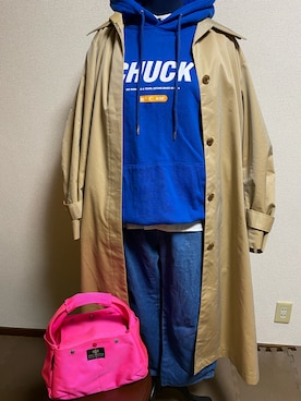 「CHUCK（チャック）のアイテム」を使った、agiさん（レディース・163cm）の春コーディネート