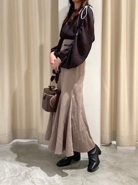 小坂祐美さん（レディース・158cm）の秋コーディネート