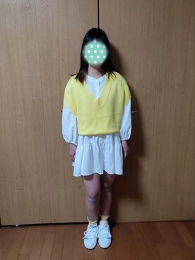 「frames RAY CASSIN（フレームスレイカズン）のアイテム（ベスト）」を使った、🎀pasta🎀さん（レディース・150cm）の春コーディネート