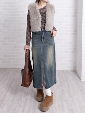 「CLEAR BASIC（クリアベーシック）のアイテム（ジャケット/アウター）」を使った、clear ももこさん（レディース・160cm）の秋コーディネート