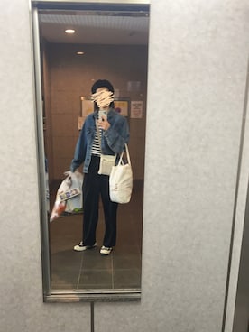 「春服デビュー宣言」｜「アイテム（ハンチング/ベレー帽）」を使った、annadesunenさん（レディース・171cm）の春コーディネート