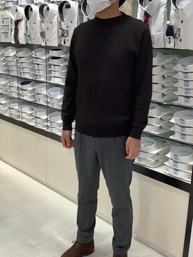 BRICK HOUSE シャツ工房 大和郡山イオンモール店さん(メンズ・175cm)の秋コーディネート