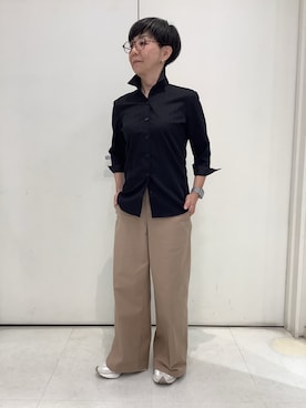 「アイテム（ビジネスシャツ）」を使った、BRICK HOUSE シャツ工房 大和郡山イオンモール店さん（レディース・152cm）の夏コーディネート