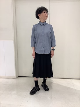「TOKYO SHIRTS（トウキョウシャツ）のアイテム（シャツ/ブラウス）」を使った、BRICK HOUSE シャツ工房 大和郡山イオンモール店さん（レディース・153cm）の春コーディネート