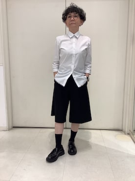 「TOKYO SHIRTS（トウキョウシャツ）のアイテム（ビジネスシャツ）」を使った、BRICK HOUSE シャツ工房 大和郡山イオンモール店さん（レディース・153cm）の春コーディネート