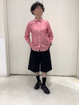 「TOKYO SHIRTS（トウキョウシャツ）のアイテム（シャツ/ブラウス）」を使った、BRICK HOUSE シャツ工房 大和郡山イオンモール店さん（レディース・153cm）の春コーディネート
