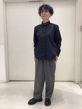 「アイテム（ビジネスシャツ）」を使った、BRICK HOUSE シャツ工房 大和郡山イオンモール店さん（レディース・153cm）の冬コーディネート