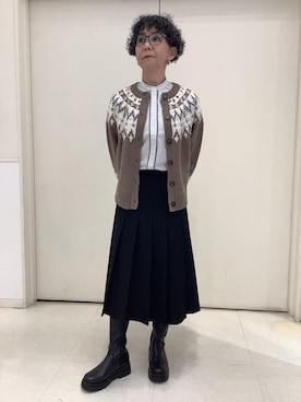 BRICK HOUSE シャツ工房 大和郡山イオンモール店さん（レディース・153cm）の冬コーディネート