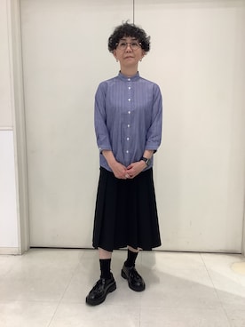 「TOKYO SHIRTS（トウキョウシャツ）のアイテム（シャツ/ブラウス）」を使った、BRICK HOUSE シャツ工房 大和郡山イオンモール店さん（レディース・153cm）の春コーディネート