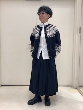 「アイテム（ビジネスシャツ）」を使った、BRICK HOUSE シャツ工房 大和郡山イオンモール店さん（レディース・152cm）の秋コーディネート