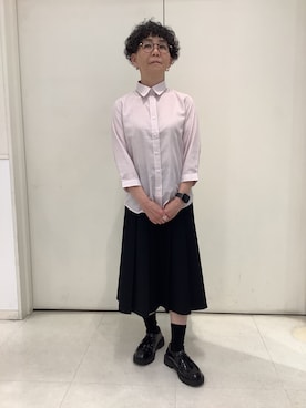 「TOKYO SHIRTS（トウキョウシャツ）のアイテム（シャツ/ブラウス）」を使った、BRICK HOUSE シャツ工房 大和郡山イオンモール店さん（レディース・153cm）の春コーディネート