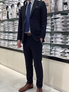 BRICK HOUSE シャツ工房 大和郡山イオンモール店さん（メンズ・176cm）の冬コーディネート