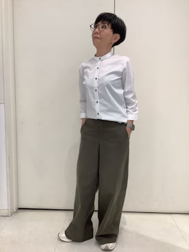 「アイテム（ビジネスシャツ）」を使った、BRICK HOUSE シャツ工房 大和郡山イオンモール店さん（レディース・152cm）の夏コーディネート