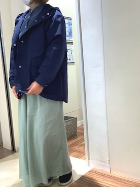 「BRICK HOUSE by TOKYO SHIRT」｜「アイテム（マウンテンパーカー）」を使った、BRICK HOUSE シャツ工房 松戸プラーレ店さん（レディース・170cm）の秋コーディネート