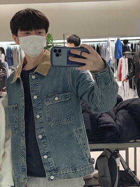 デニムジャケットを使った 韓国人 のメンズ人気ファッションコーディネート Wear