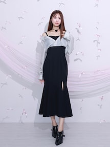 EATME オーブカラーワンピース オープンカラーマキシワンピース[品番：MKSW0035173]｜EATME