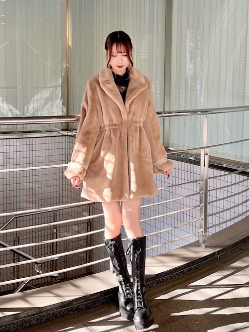 セール】レースアップロングブーツ（ブーツ）｜EATME（イートミー）の  