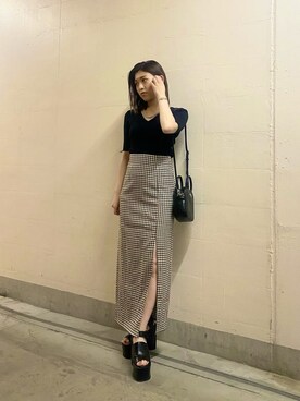 加納沙耶佳さん（レディース・152cm）の春コーディネート