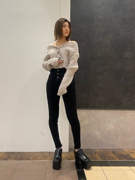 加納沙耶佳さん(レディース・152cm)の春コーディネート