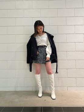 加納沙耶佳さん（レディース・152cm）の冬コーディネート