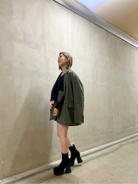 加納沙耶佳さん(レディース・152cm)の秋コーディネート