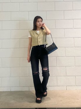 加納沙耶佳さん（レディース・152cm）の夏コーディネート