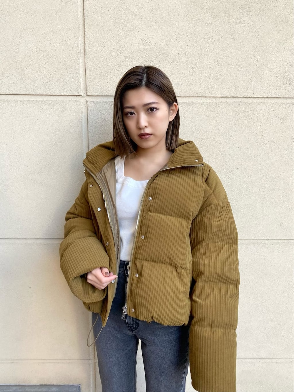 EMODA（エモダ）の「ハイネックコーデュロイダウン（ダウン