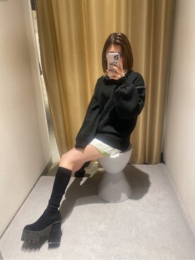 加納沙耶佳さん（レディース・152cm）の冬コーディネート