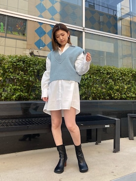 加納沙耶佳さん（レディース・152cm）の春コーディネート