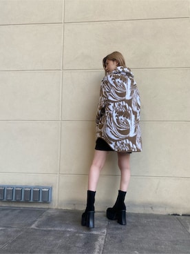 「EMODA（エモダ）のアイテム（その他トップス）」を使った、加納沙耶佳さん（レディース・152cm）の秋コーディネート