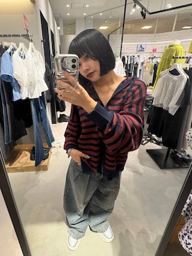 「PAGEBOY（ページボーイ）の<WEB限定サイズあり>タックデニムパンツ（デニムパンツ）」を使った、imamuuさん（レディース・154cm・20代）の夏コーディネート