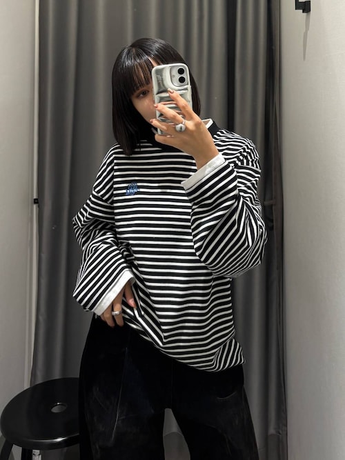 セール】《UNISEX》レイヤードルーズロンT（Tシャツ/カットソー