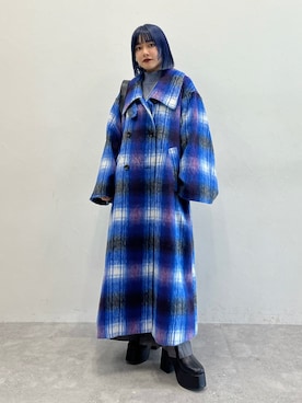 「PAGEBOY（ページボーイ）のアイテム（ステンカラーコート）」を使った、imamuuさん（レディース・154cm）の秋コーディネート