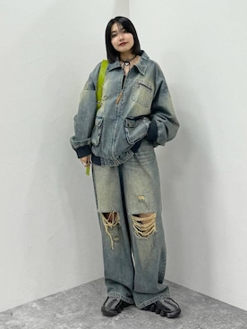 「アイテム（ブルゾン）」を使った、imamuuさん（レディース・154cm・20代）の夏コーディネート
