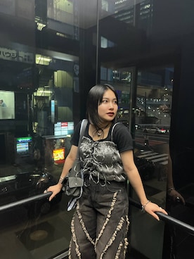 「アイテム（その他トップス、シルバー系）」を使った、imamuuさん（レディース・154cm）の夏コーディネート