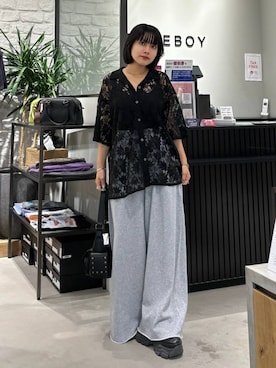 「アイテム（スウェットパンツ）」を使った、imamuuさん（レディース・154cm・20代）の夏コーディネート