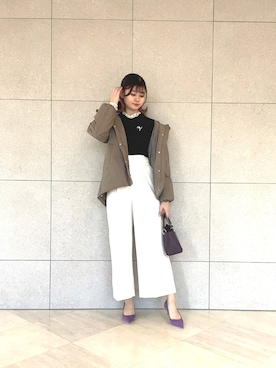 「Te chichi（テチチ）のアイテム（ダウンジャケット/コート）」を使った、salt*°さん（レディース・167cm）の秋コーディネート