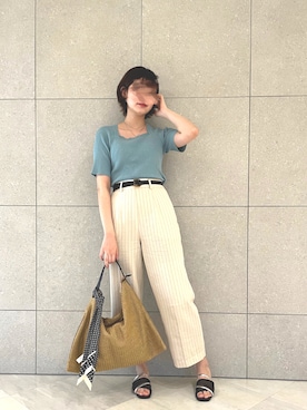 「Te chichi（テチチ）のアイテム（財布/小物）」を使った、salt*°さん（レディース・167cm）の夏コーディネート