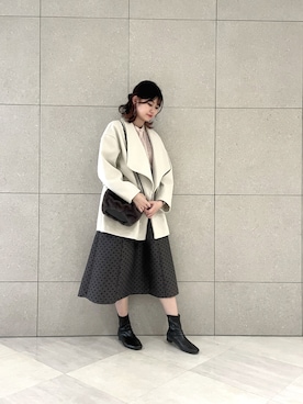 「いいね返し」｜「アイテム（その他アウター）」を使った、salt*°さん（レディース・167cm）の冬コーディネート