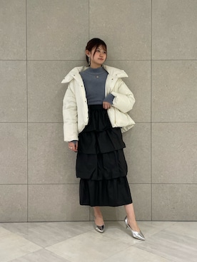 「Te chichi（テチチ）のアイテム（その他アウター）」を使った、salt*°さん（レディース・167cm）の冬コーディネート
