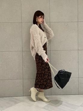 「テチチ(Te chichi)」｜「アイテム（アクセサリー）」を使った、salt*°さん（レディース・167cm）の秋コーディネート