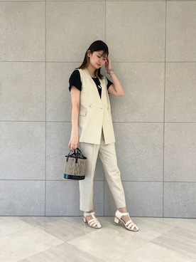 「いいね返し」｜「アイテム（その他アウター）」を使った、salt*°さん（レディース・167cm）の春コーディネート