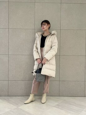 「Te chichi（テチチ）のアイテム（ダウンジャケット/コート）」を使った、salt*°さん（レディース・167cm）の冬コーディネート